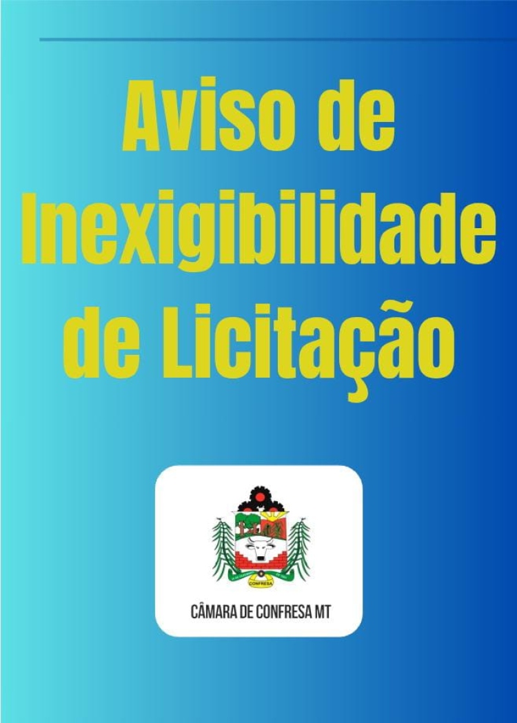 INEXIGIBILIDADE DE LICITAÇÃO Nº 008/2026