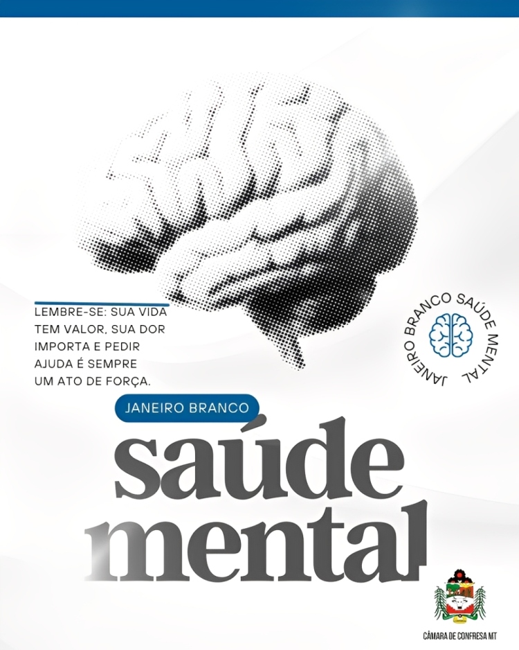 Janeiro Branco: A C&acirc;mara Municipal refor&ccedil;a o cuidado com a sa&uacute;de mental 🤍